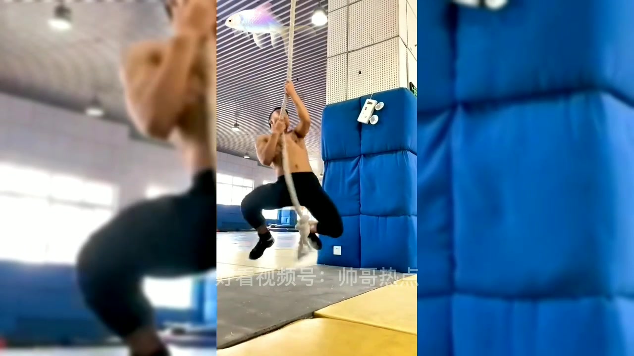 打篮球的腹肌小哥哥和爬绳子的肌肉帅哥,你满意第几个做男朋友呢