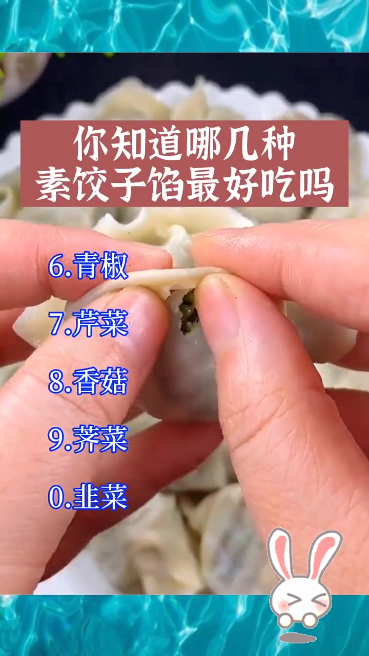 十种素饺子馅,让你天天打牙祭,全都是宝贵的经验!