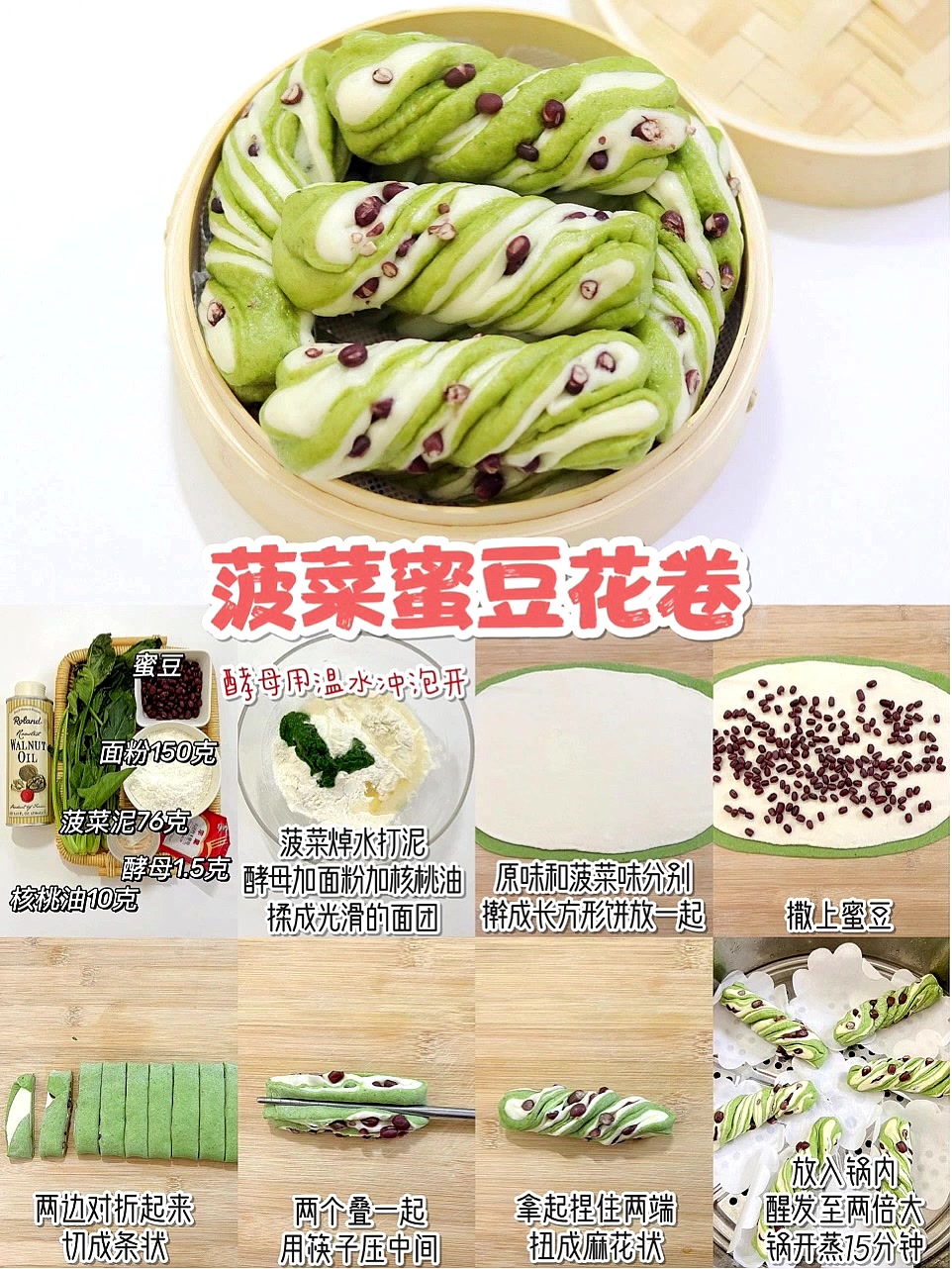 各类花卷馒头做法大合集来了。