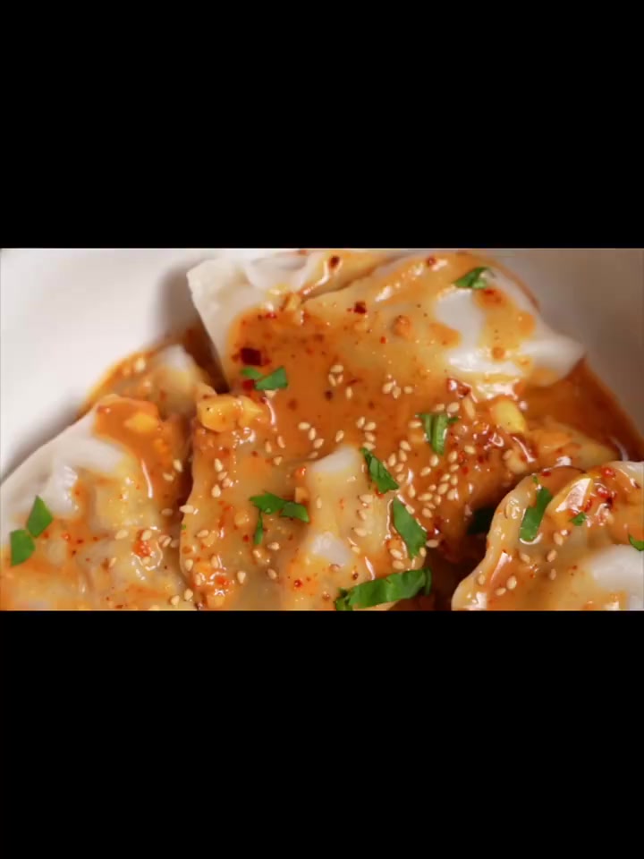 0难度,秘制酱汁|低脂香辣花生酱拌水饺