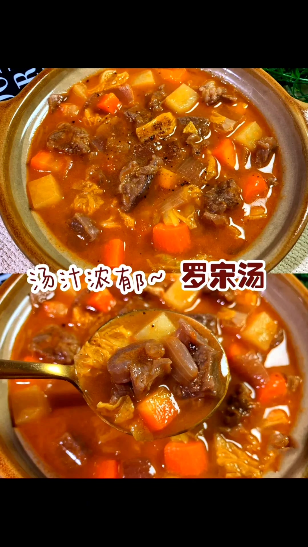 汤汁浓郁,肉质鲜嫩的罗宋汤,开胃又下饭,快来试试吧!