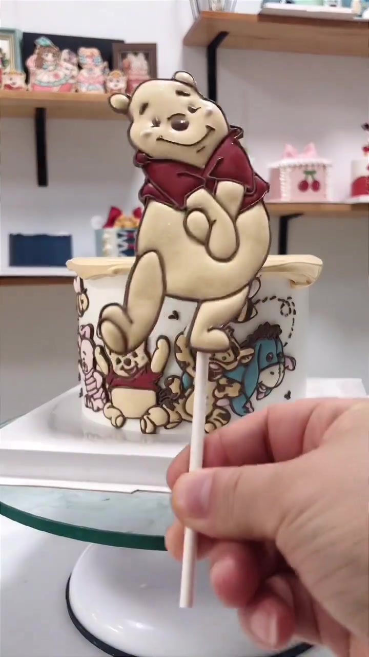 小熊维尼芝士转印蛋糕