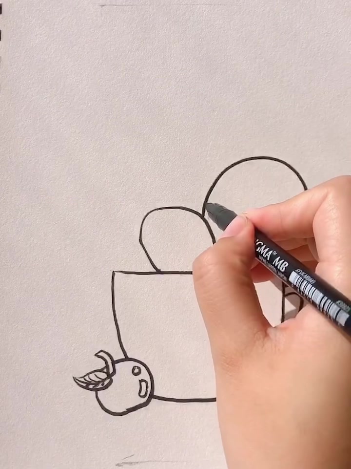 线描—《仙人掌》儿童基础简笔画教学