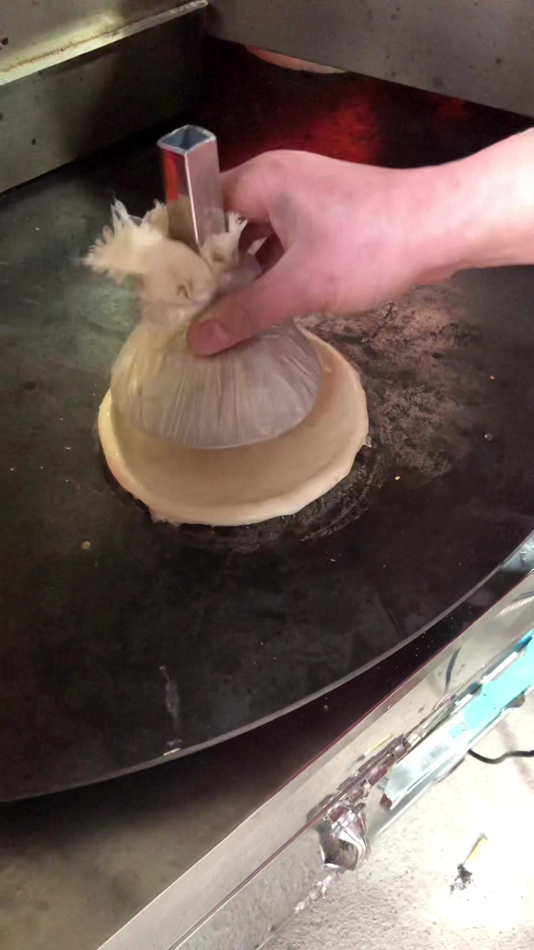 一天压5000个烧饼自动旋转烤饼机
