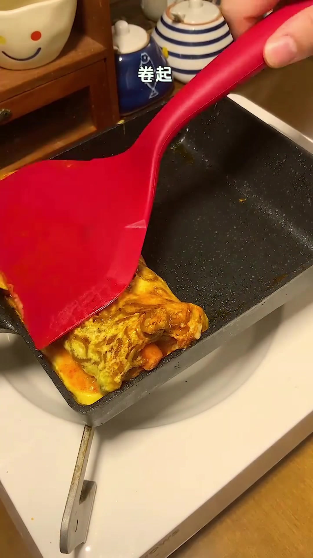 火鸡面芝士蛋卷的制作教程
