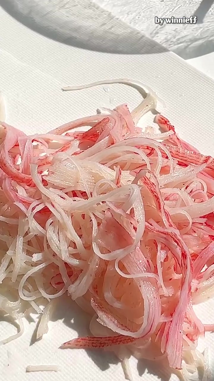 低卡吃不腻口感清爽的蟹柳土豆泥沙拉