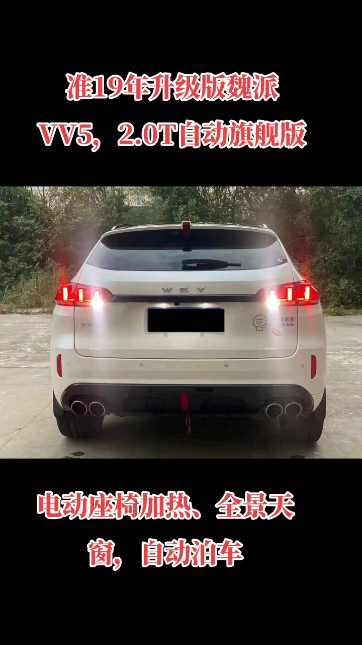 准19年升级版魏派VV5,2.0T自动旗舰版