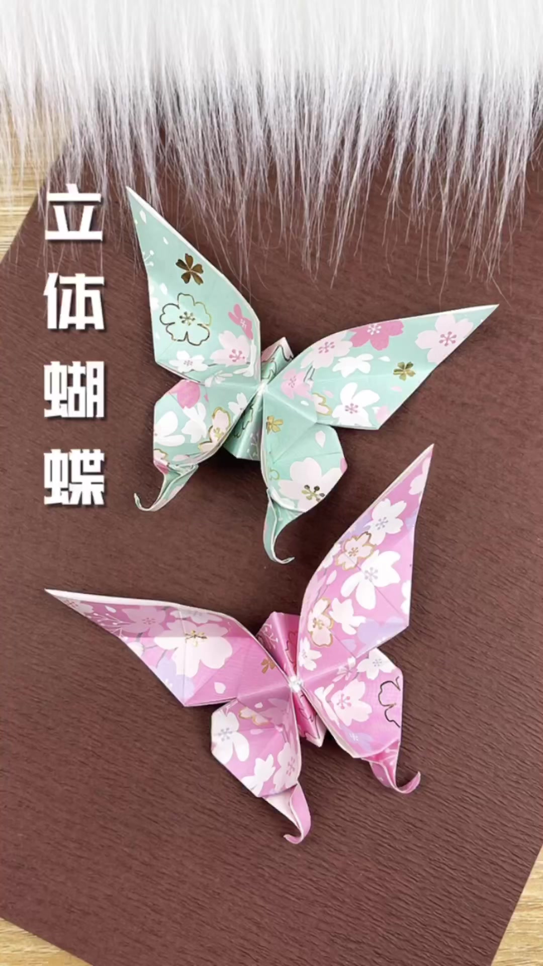 【创意折纸】最近很火爆的立体蝴蝶!这个版本才好看!折法很简单