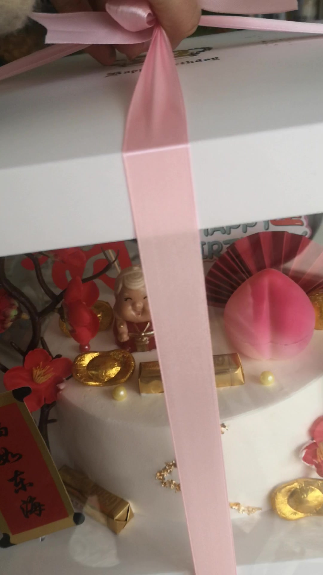 记录生活 昨天的工作今天发一下做了新款的生日蛋糕