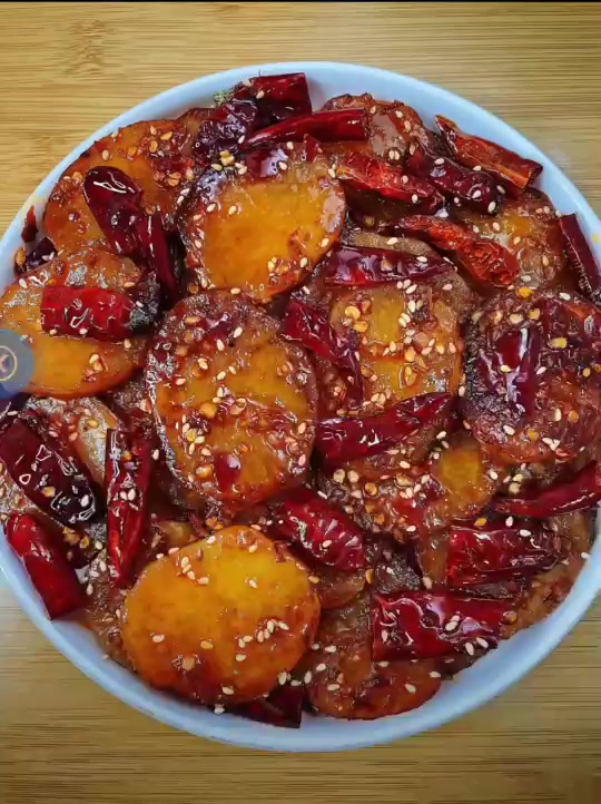 香辣土豆片的神仙做法。
