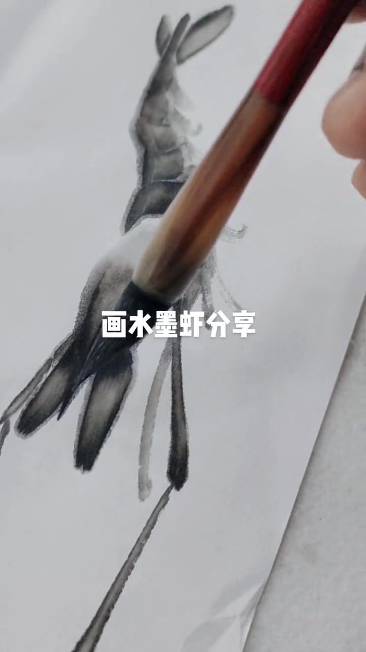 齐白石先生水墨虾画法分享