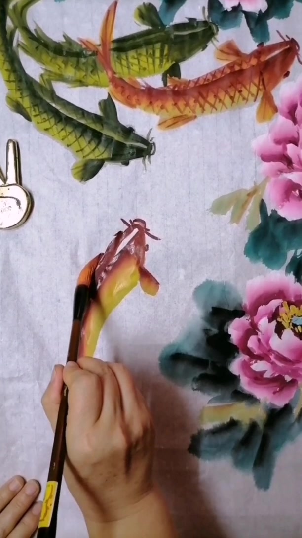 红鲤鱼,画富贵有余的“鱼”