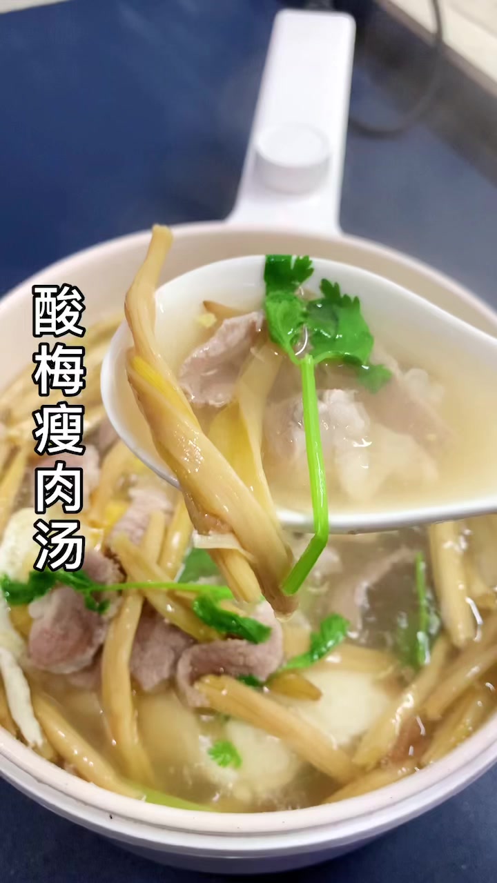 酸奶梅瘦肉汤,潮汕家常菜,酸爽开胃,非常好喝