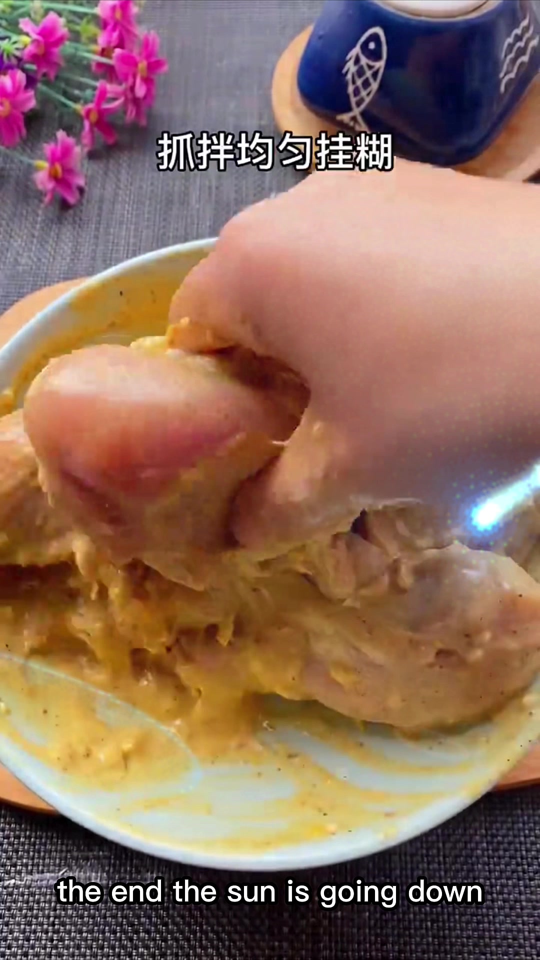 在家也能做出美食:家用版KFC炸鸡腿!