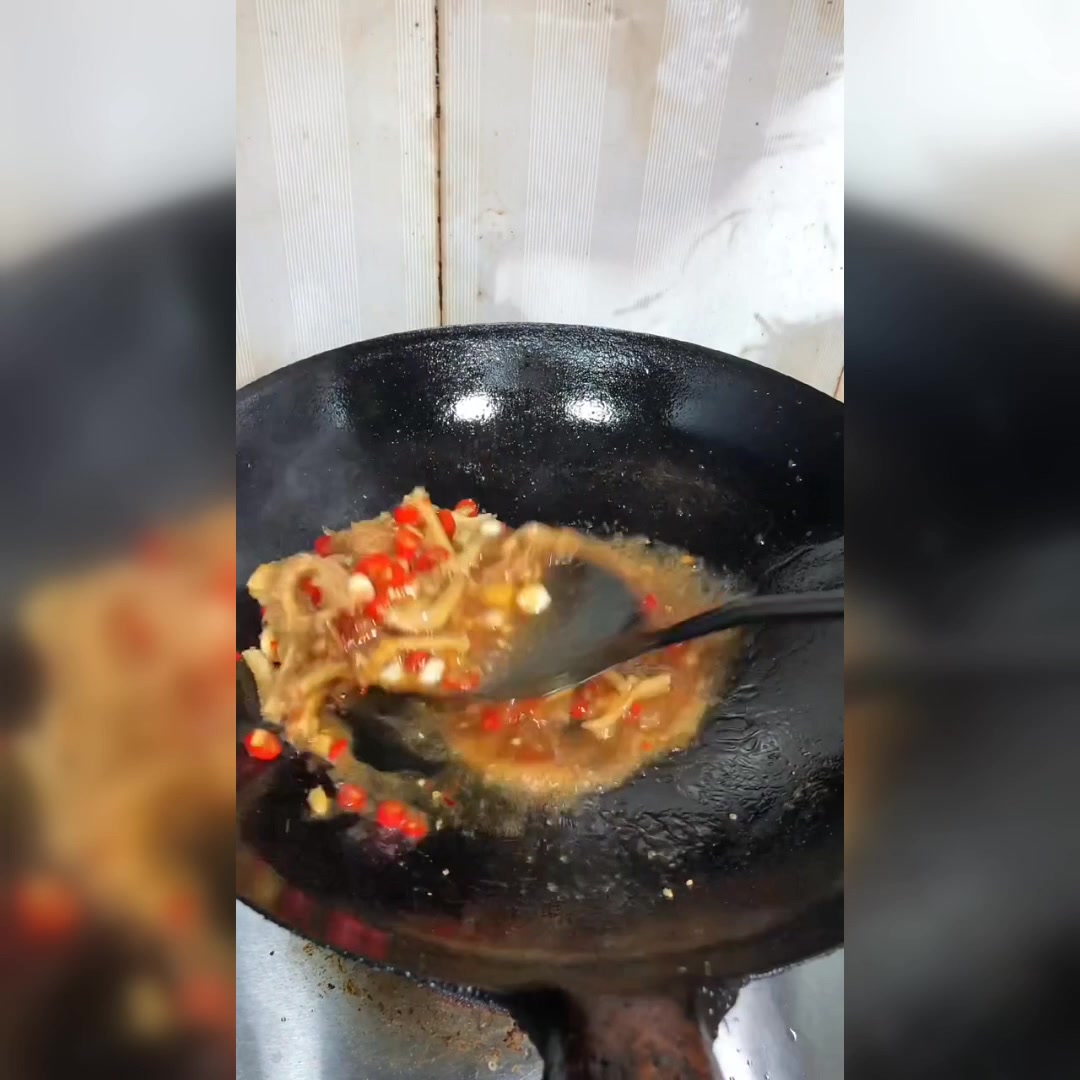 老婆说我炒的牛肚丝太好吃了