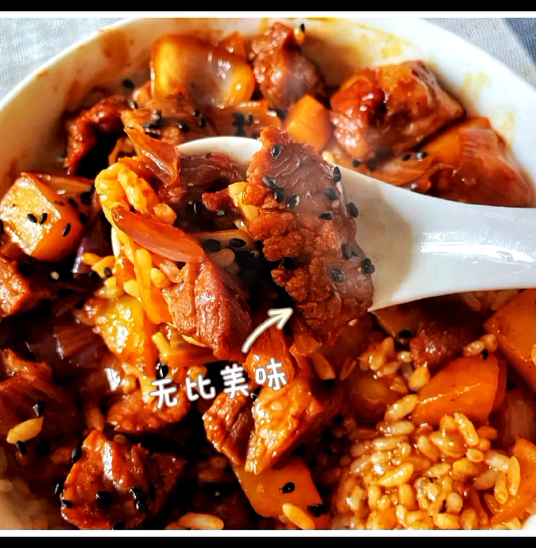 黑椒土豆牛肉饭!真的太好吃了。