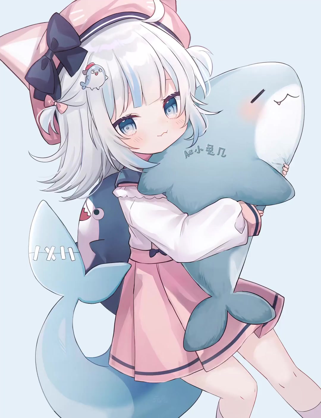 小鲨鱼动态壁纸,作者:ae小兔几