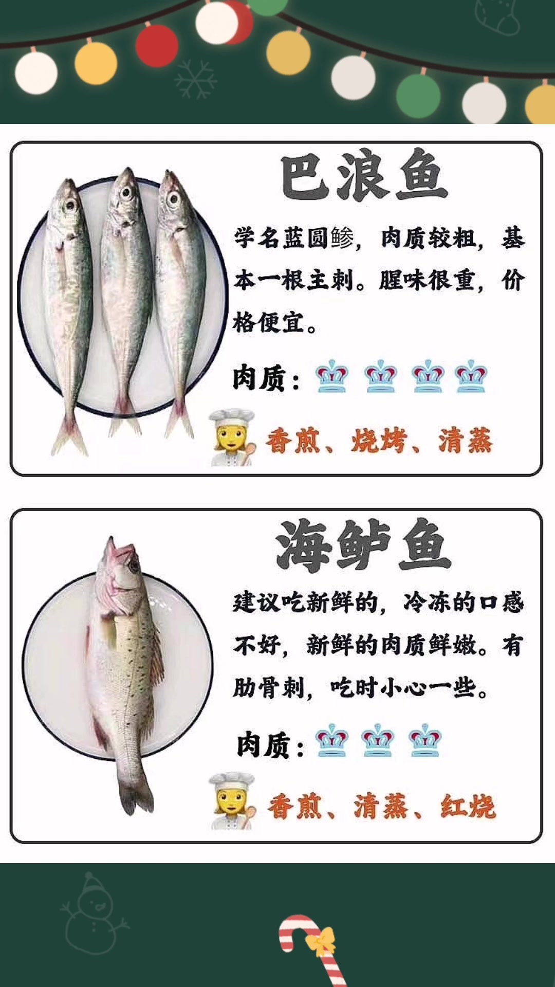 常见海鱼,今天一次性讲清楚