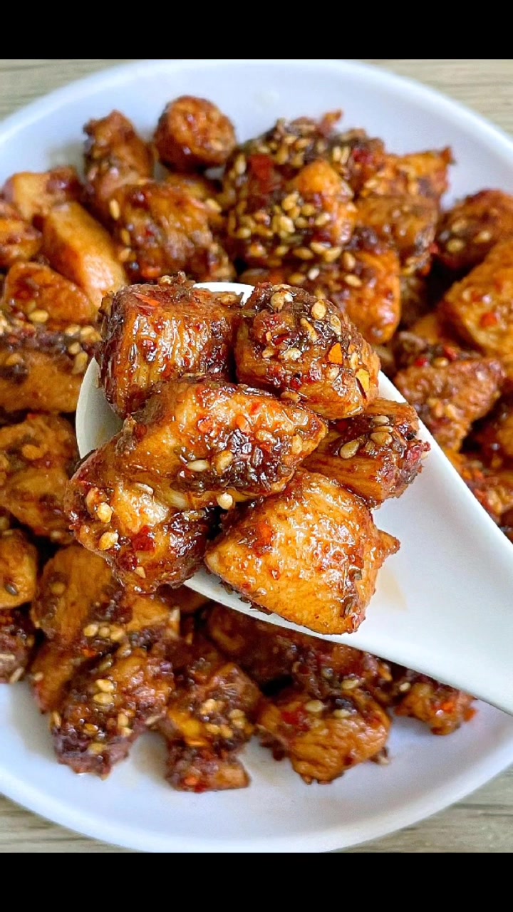 香辣孜然鸡胸肉粒