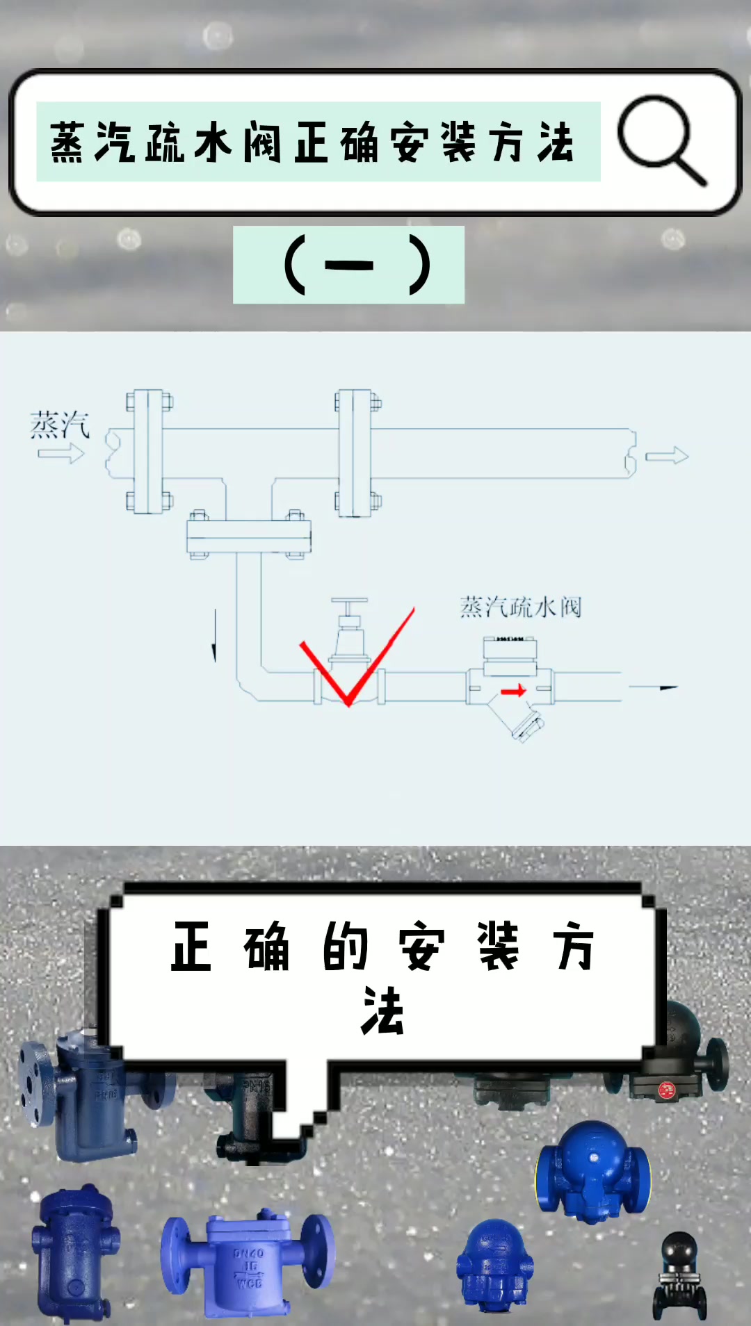 蒸汽疏水阀的正确安装方法