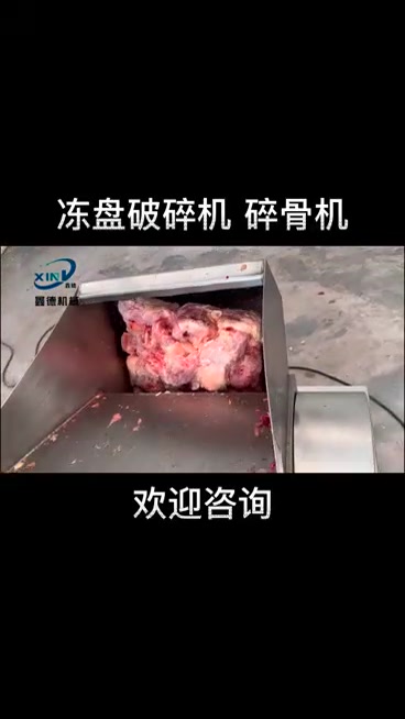 冻肉盘破碎机碎骨机绞肉机配套设备