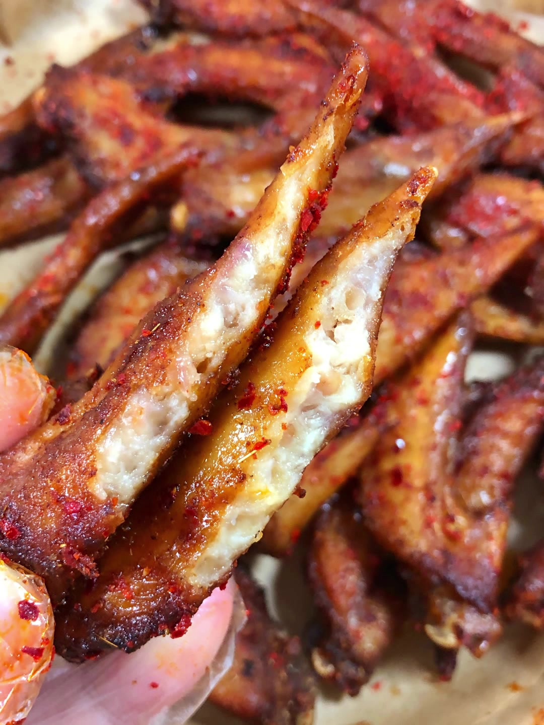 香辣烤鸡尖的做法