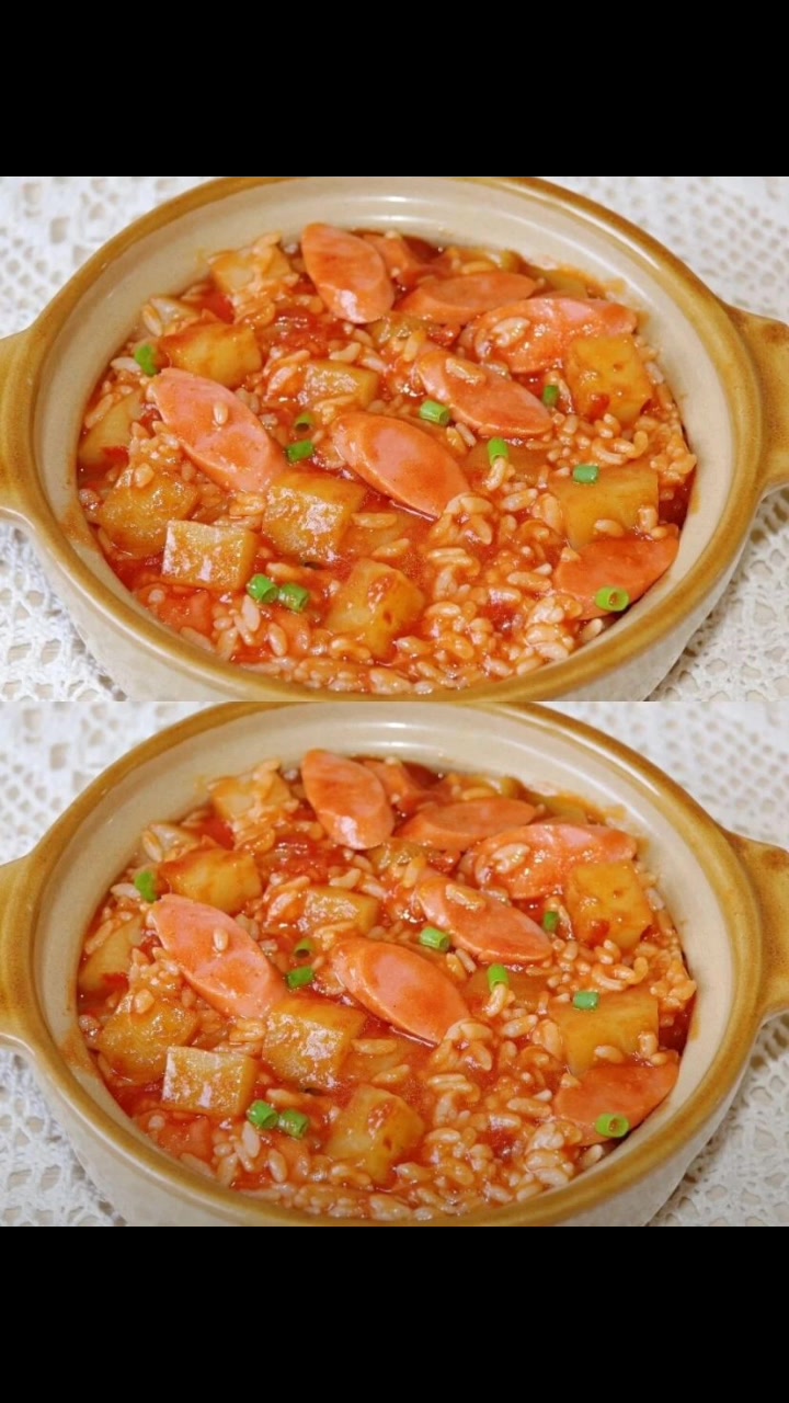 番茄土豆浓汤烩饭,真的是太香了