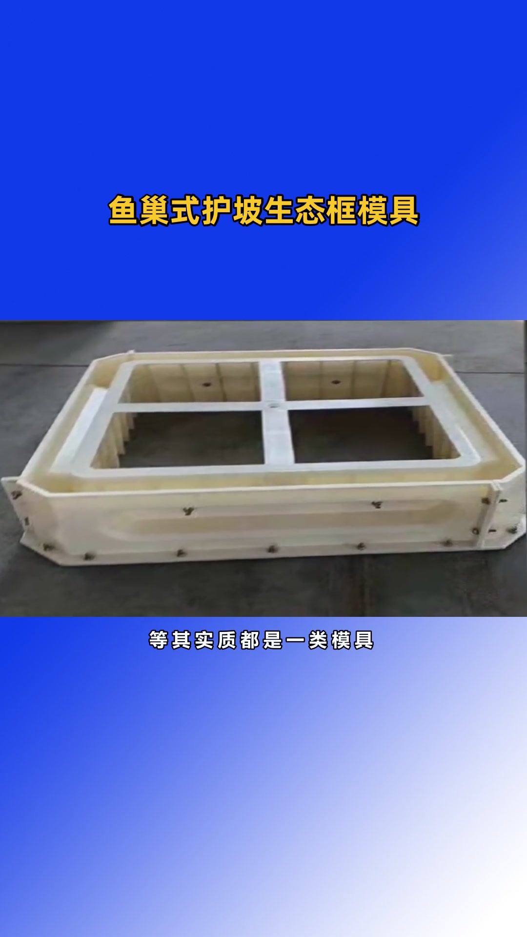 鱼巢式护坡框塑料模具详情