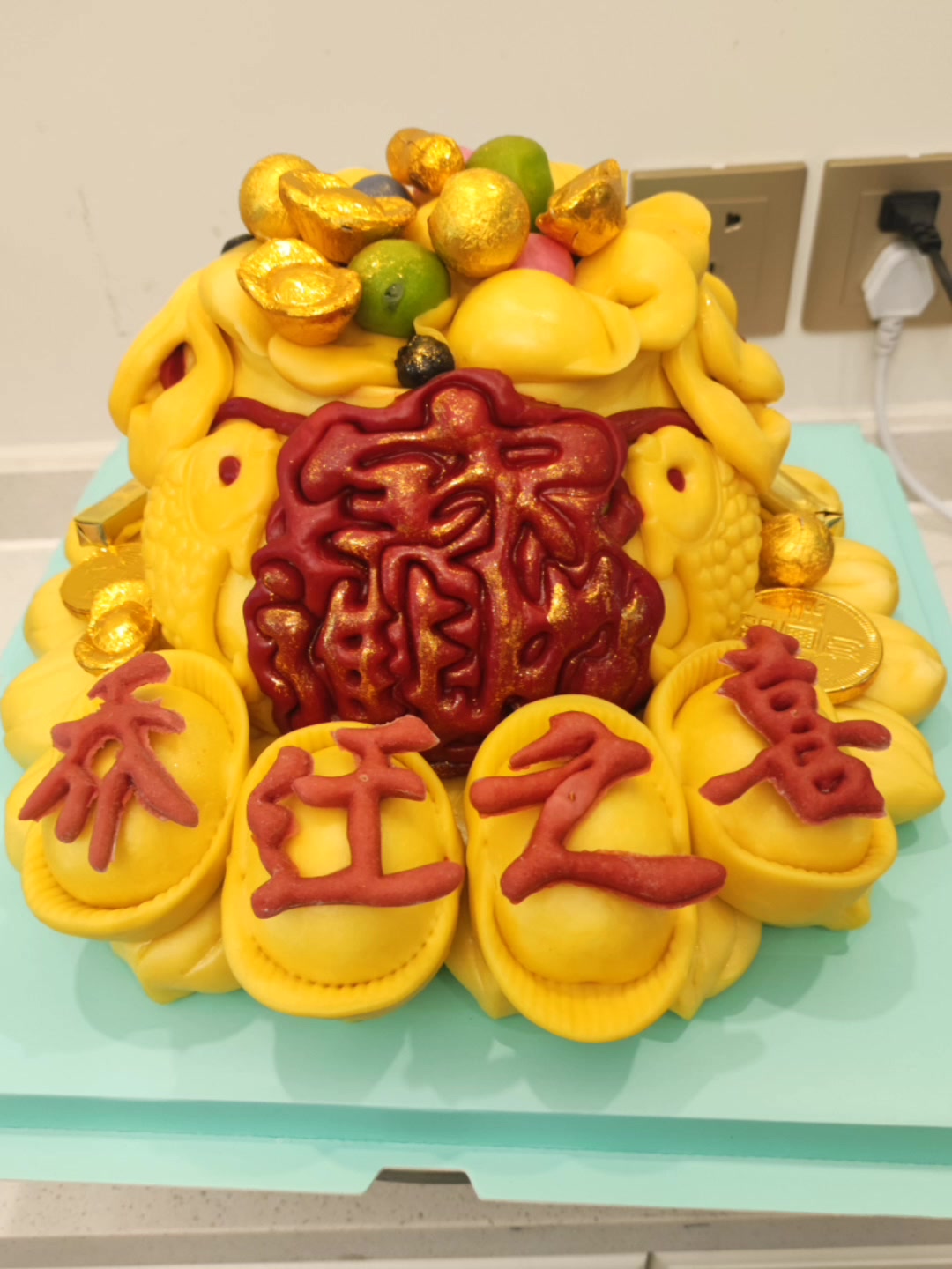 最近流行的中式蛋糕花馍馒头。过寿,生日,乔迁,开业都能用