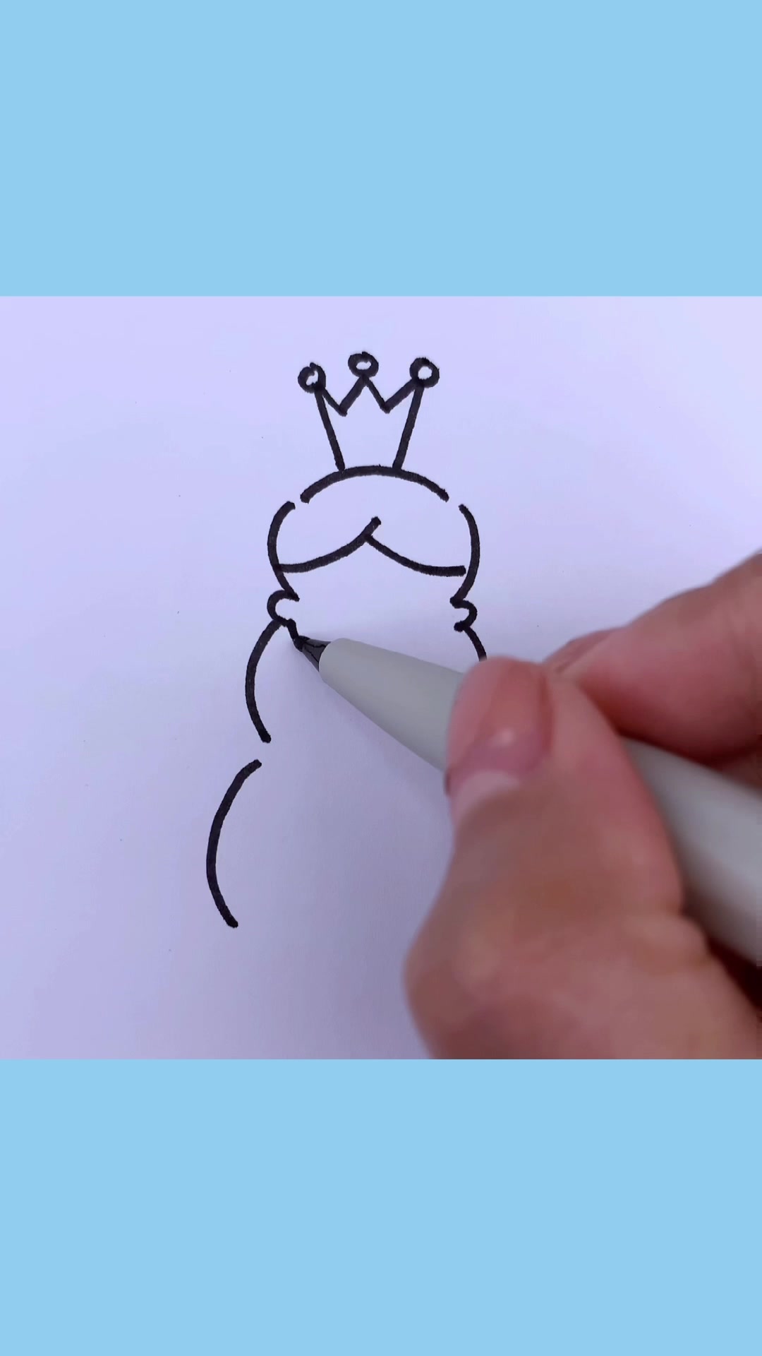 简笔画-小公主的画法