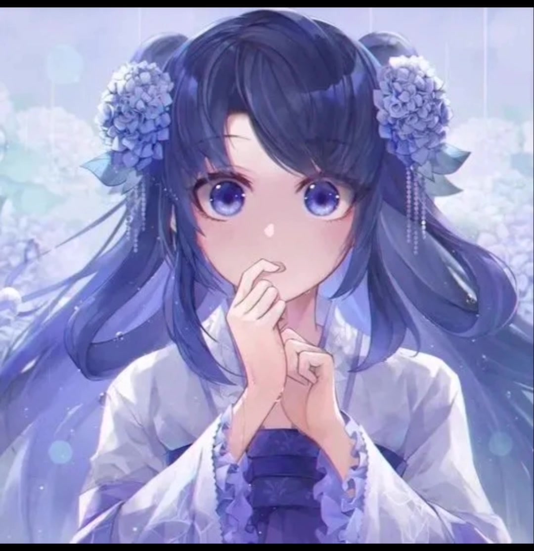 蓝色系仙气女头像大全
