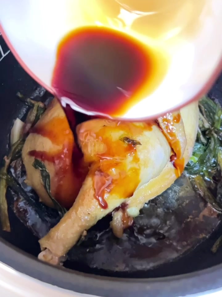 电饭煲葱油鸡(天农清远鸡)