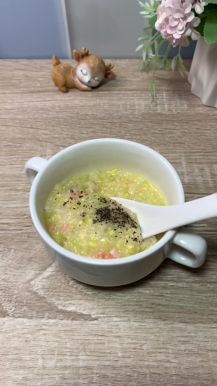 天气热宝宝不爱吃饭,来碗黄瓜 鲜虾粥,清香爽口营养又好吃