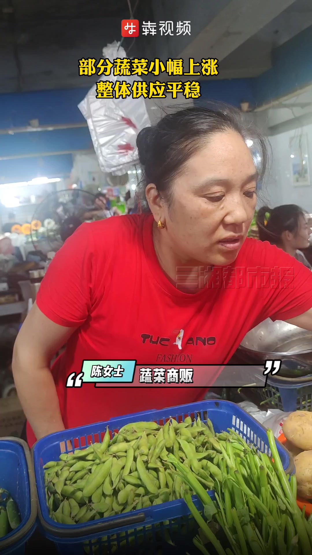 持续高温会影响蔬菜价格吗?不会,长沙“菜篮子”价格稳定