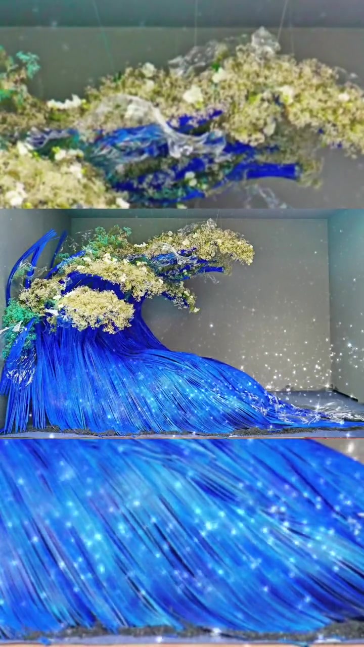 还原手绘:2022年中国插花协会花艺设计作品《争先》