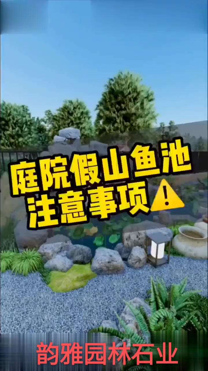别墅庭院鱼池假山如何布局