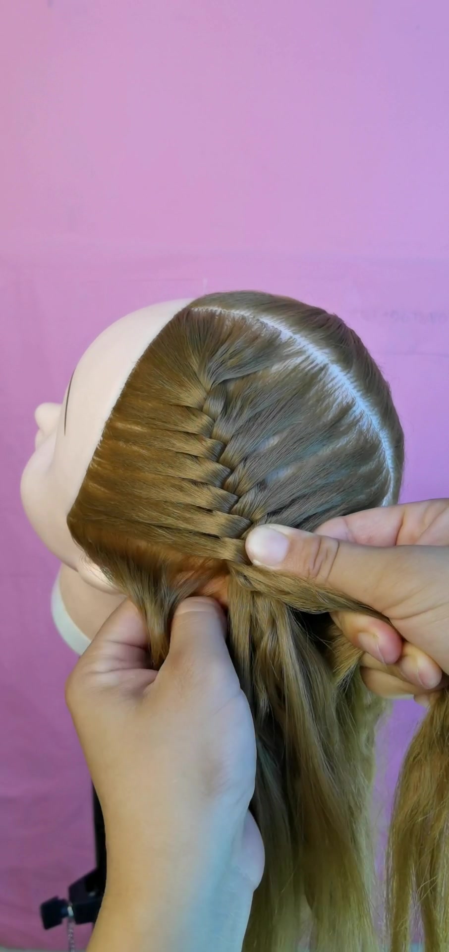 3+2鱼骨辫麻花辫完整版编发教程