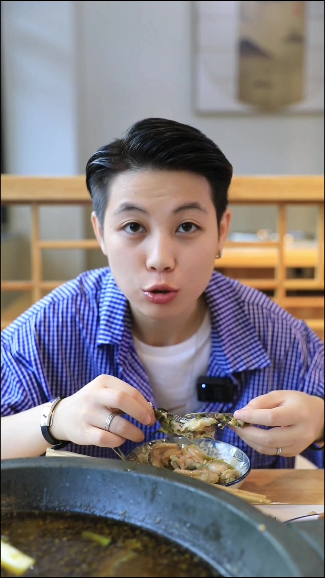 大堰塘石锅土鲫鱼