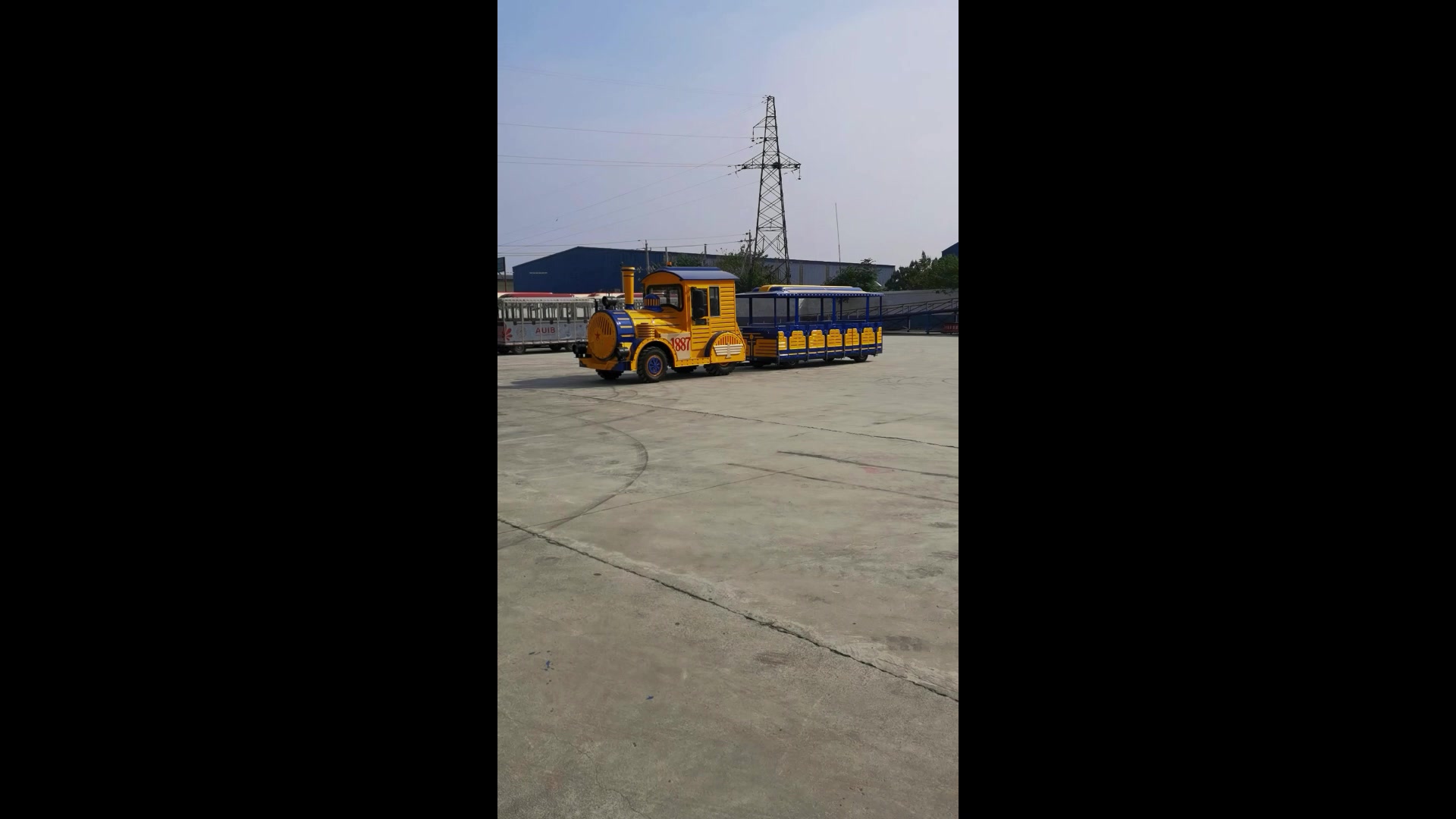 大型无轨道火车 网红电动 小火车 蒸汽列车