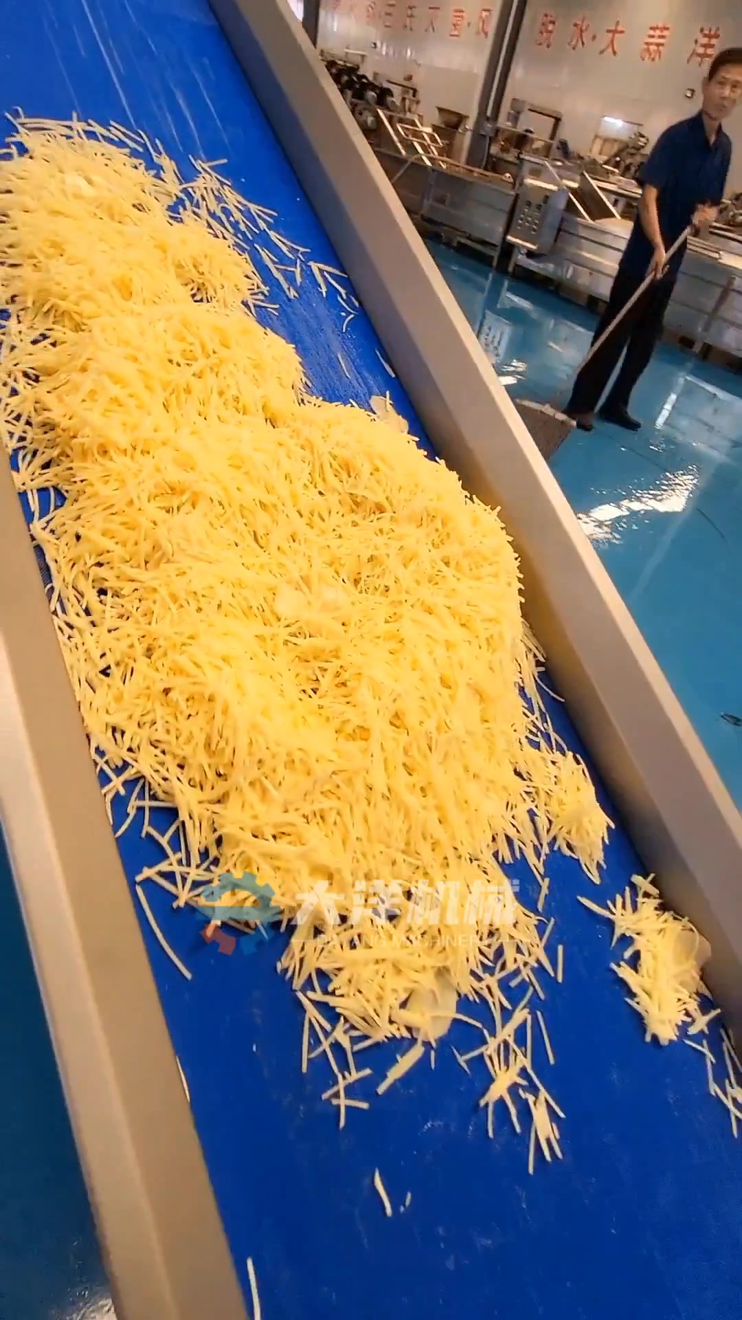 加工土豆丝的工艺流程是什么?切土豆丝机 净菜加工流水线视频