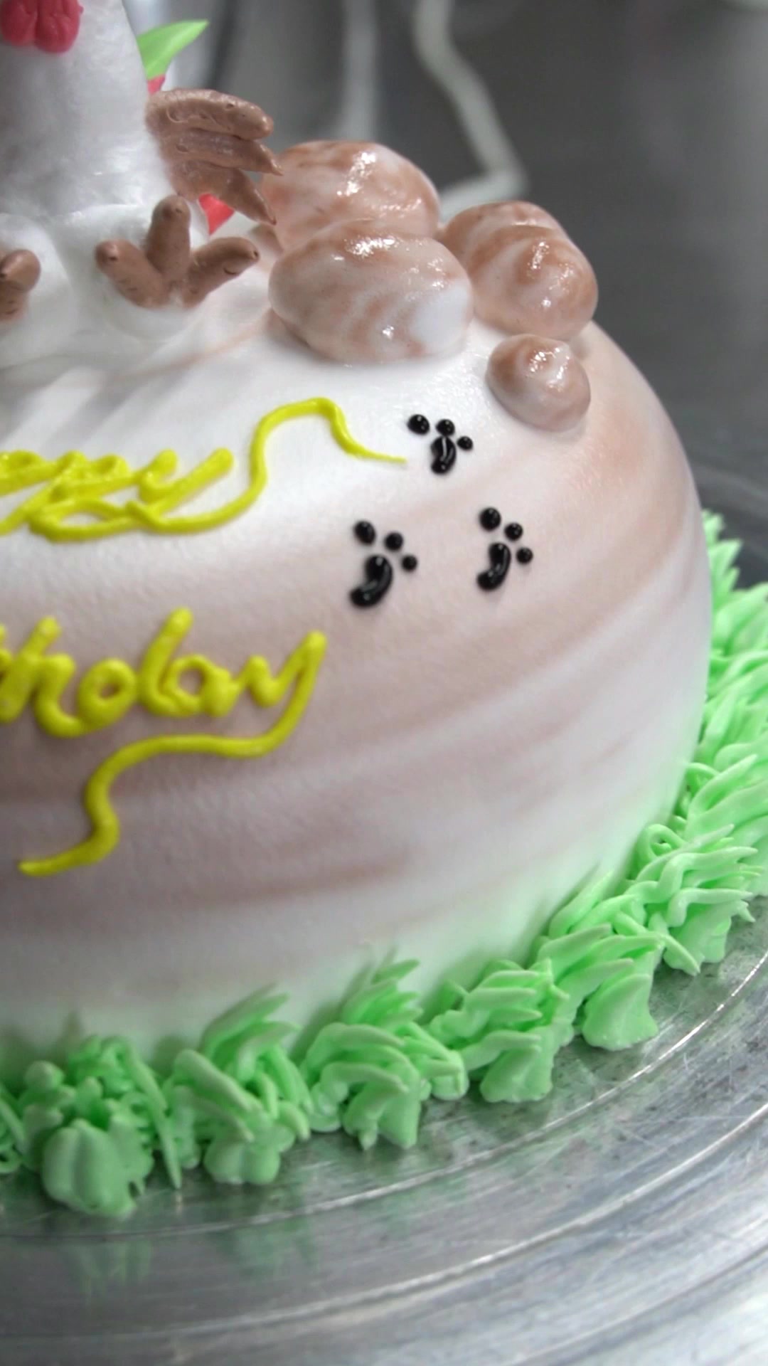 生肖蛋糕展示-卡通鸡