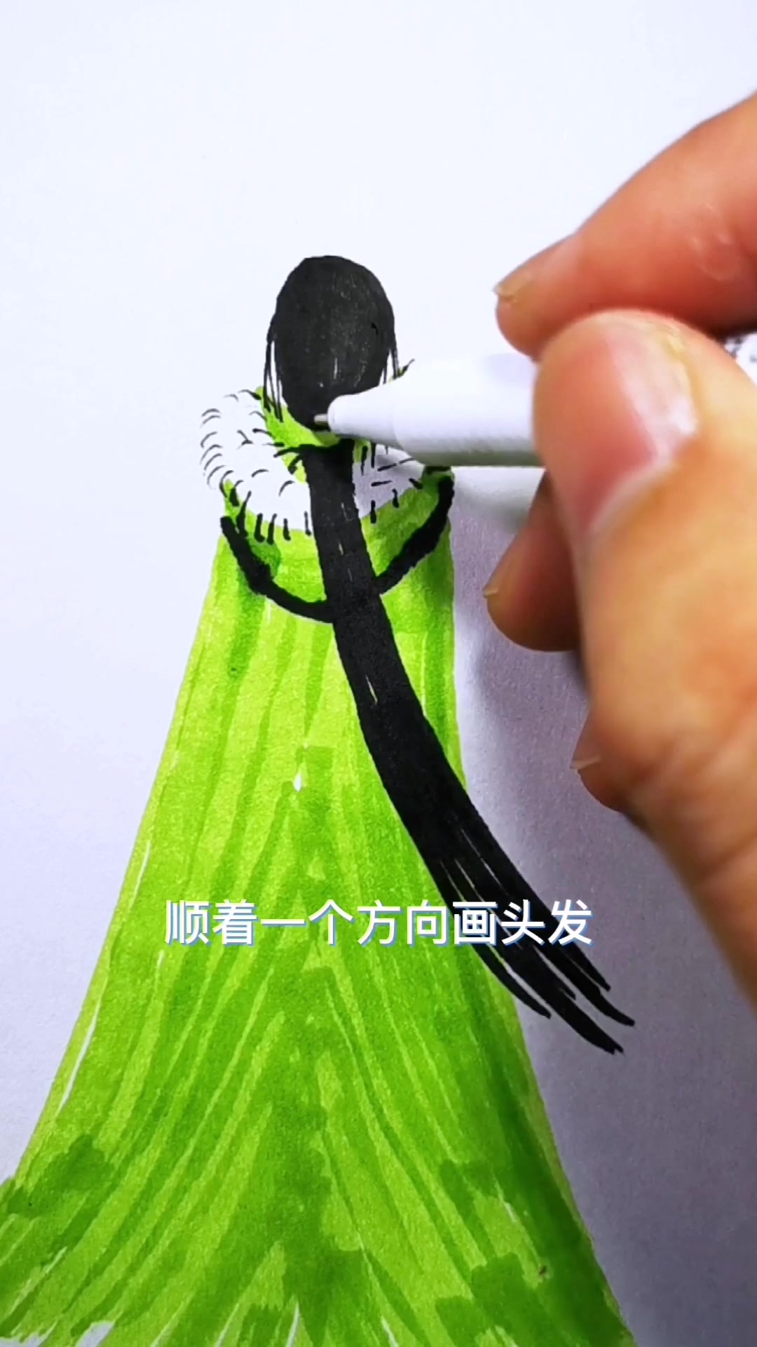 古风美女手绘,学不会你打我