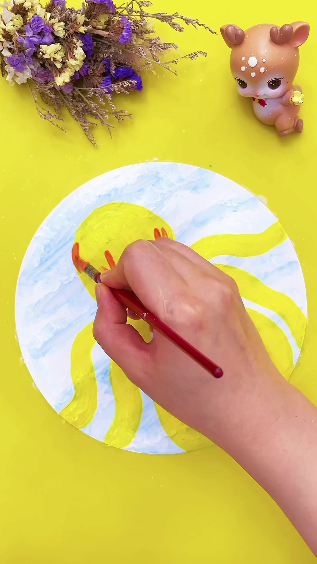 儿童画:萌萌的大章鱼