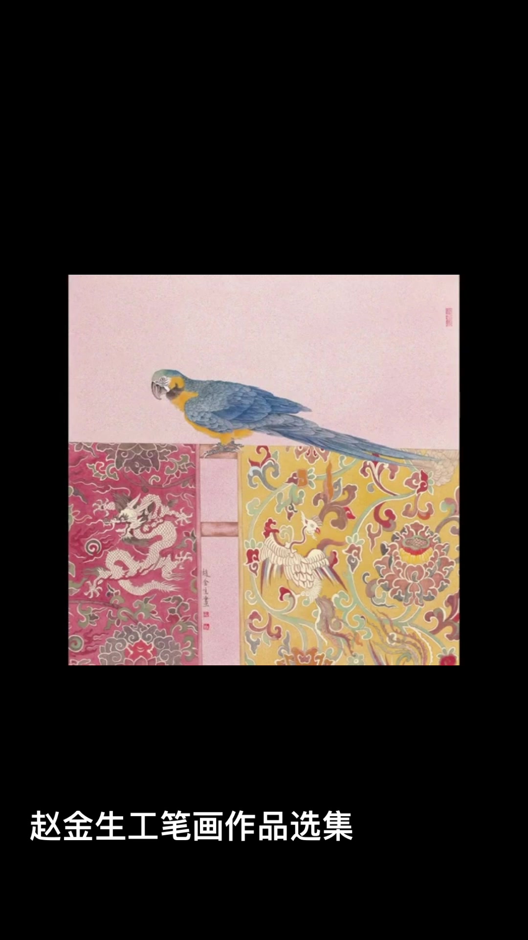 赵金生工笔花鸟画视频