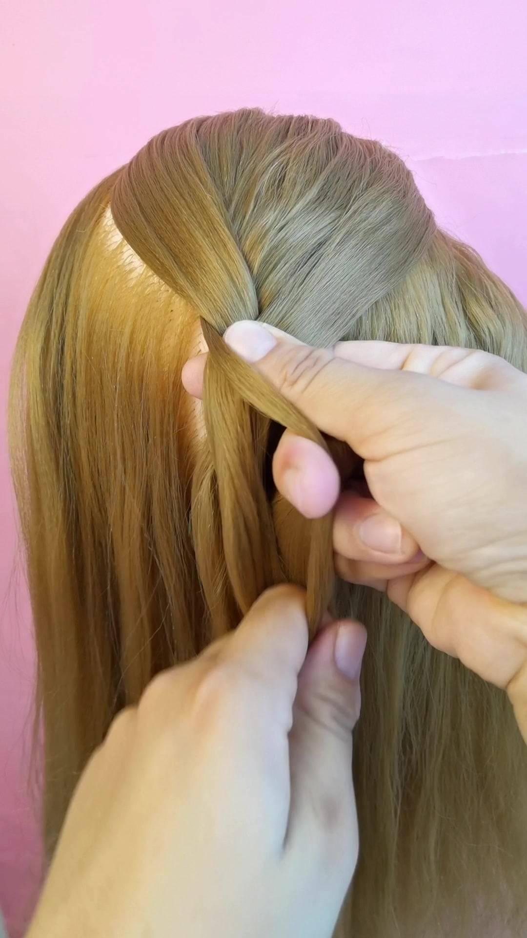 鱼骨辫麻花辫儿童编发