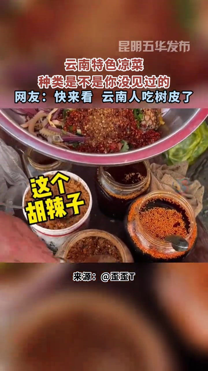 有吃过云南的凉菜吗?种类多到你没见过 云南特色 凉拌菜 路边美食