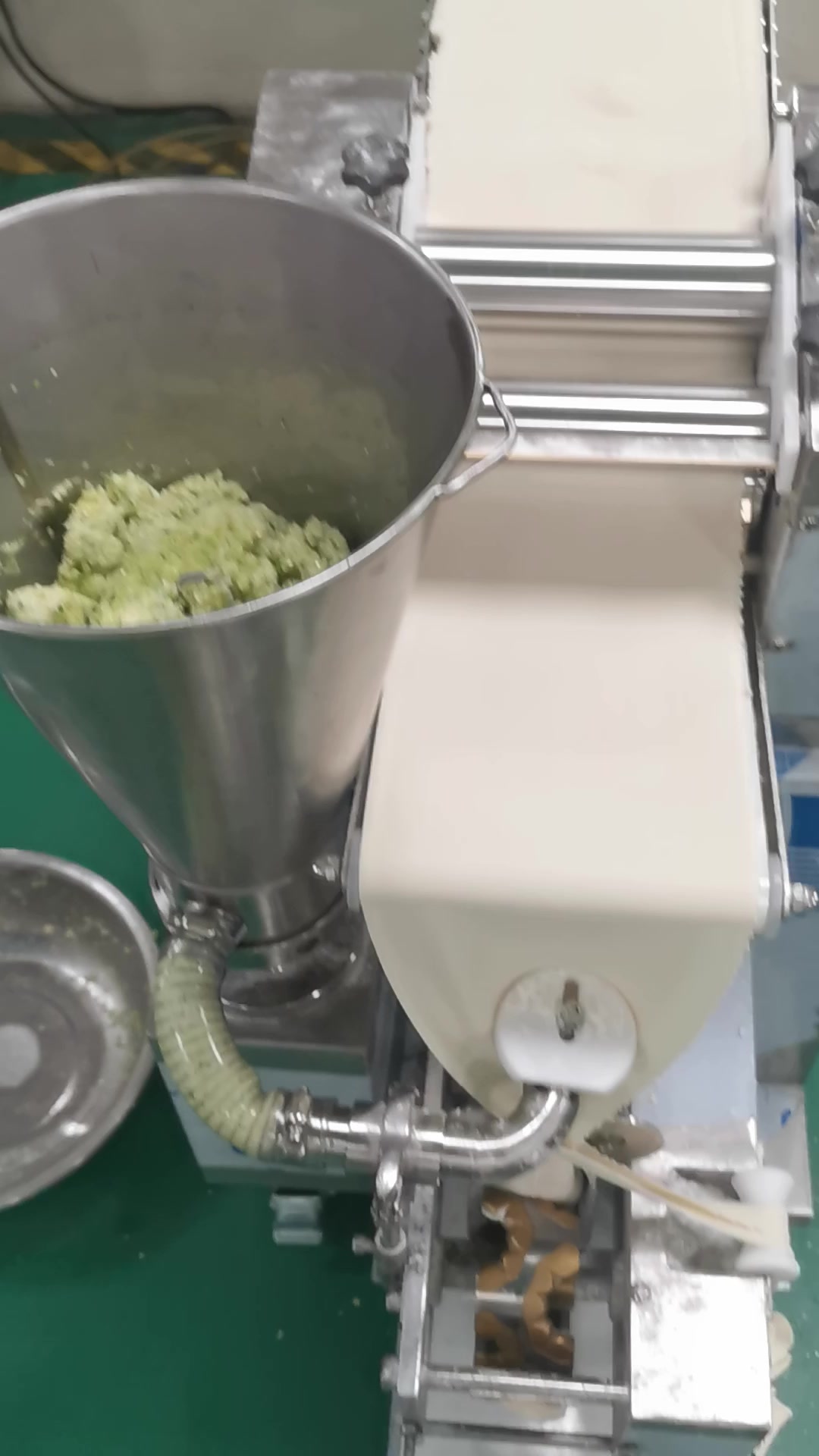 饺子机流水线生产美味饺子