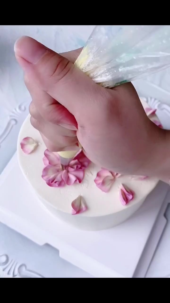 豆沙裱韩式裱花