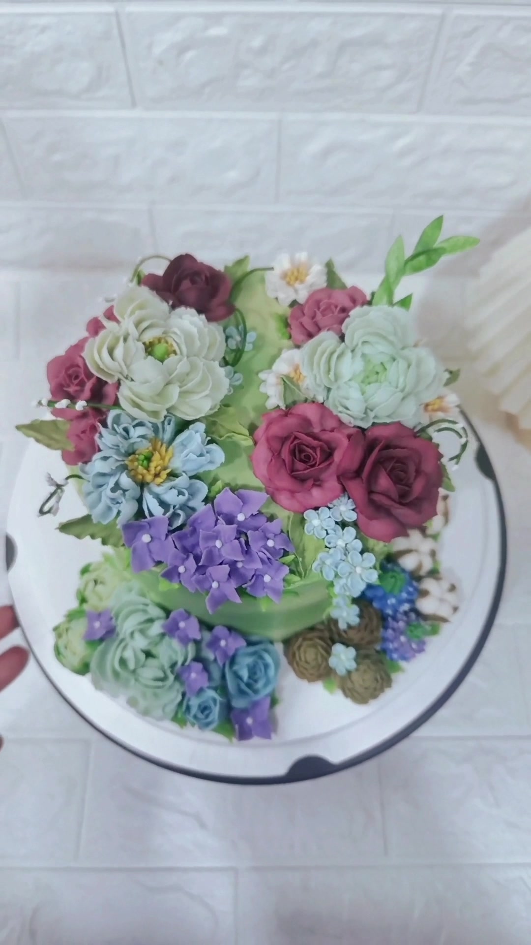 男士裱花蛋糕,韩式裱花蛋糕