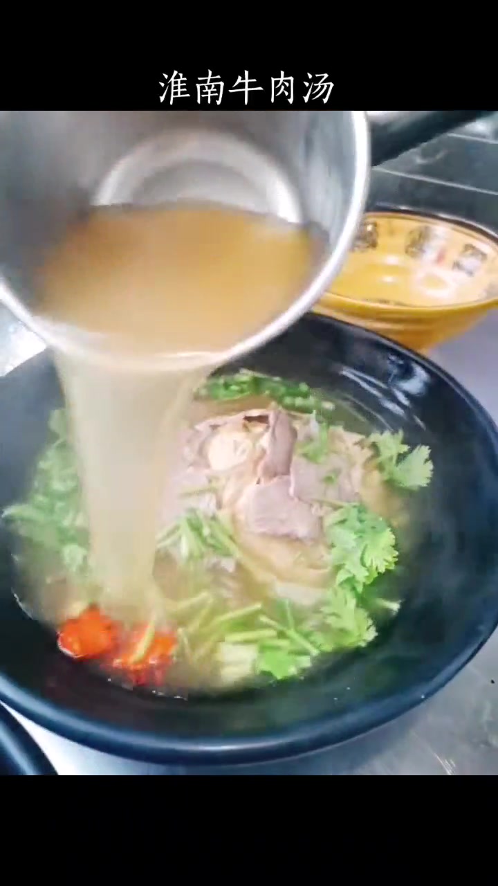 淮南牛肉汤,搭配油酥烧饼,开店生意火爆